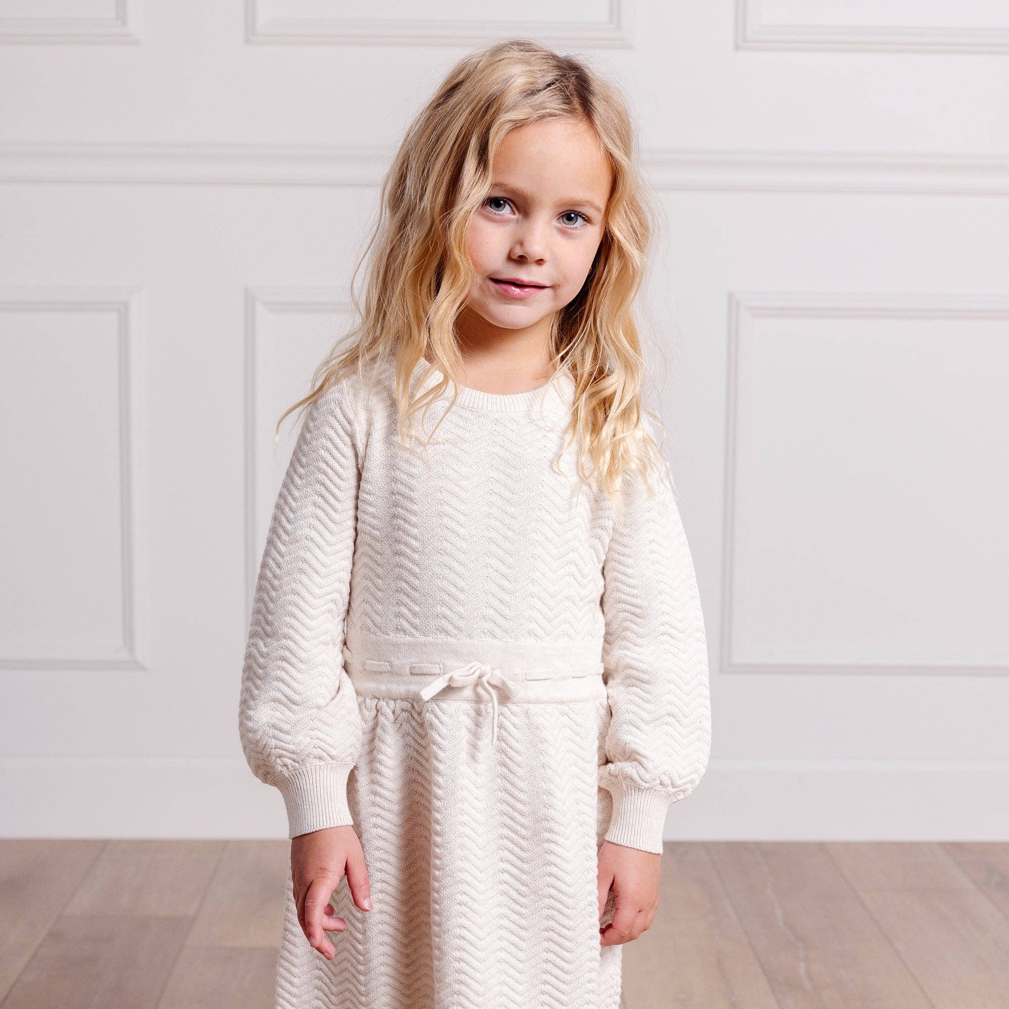 Image of Balloon Sleeve Sweater Dress